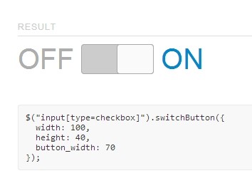 jQuery switchButton